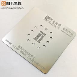 Amaoe EMMC EMCP UFS BGA Reballing Stencil for BGA153 BGA162 BGA169 BGA186 BGA221 BGA254 0.15mm Reballing Jig Platform