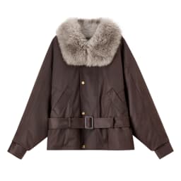 SENTUBILA Women Winter 90% White Duck Down Jacket 2026 Office Ladies Commuter Warm Faux Fur Hooded Belt jacket Woman W64YD8064