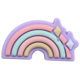 1Pcs Mermaid Tail Rainbow Unicorn Star Moon PVC Garden Shoes Charms Accessories DIY Shoe Decoration Sandals Ornament