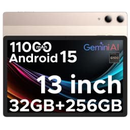 DOOGEE Tab E3 Pro Tablet 32GB+256GB Android 15 Gemini AI 13'' Display 7.9mm Ultra-thin Helio G100 11000mAh Battery Smart Pad