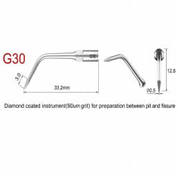 For EMS Dental Scaler Tips SB1 SB2 SB5 SBR SBL G30 G31 G32 G33 Microdont for Woodpecker Ultrasonic Scaling Tips Cavity Preparati