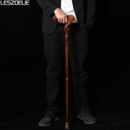 Eagle Head Wooden Walking Cane Men Detachable Reddish Brown German Beech Wood Sticks for Man And Woman Elegant Wooden Canes