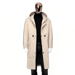 Men's New Hooded Winter Jacket Premium Padded Lined Zippered Parkas Coat - Ultra Warm Urban Style for Chilly Days