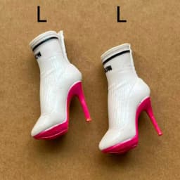 Rainbow Doll Sandals Original 1/6 Doll Shoes White Clear Blue Black Orange Color Doll Accessories