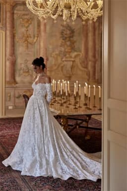 High Quality Long Sleeves Sweetheart Bridal Grown A Line Wedding Dresses Sweep Train Custom Made 2026 Vestido De Noival