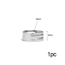 2/1Pcs Stainless Steel 18mm Jump Ring Opening Closing Finger Ring Opener Pliers Opening Helper for DIY Jewelry Making Tool