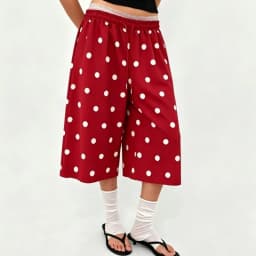 Casual Wide Leg Cropped Sweat Pants Women Drawstring Elastic Waist Raw Hem Loose‑Fit Knee‑Length Culottes Streetwear Trousers