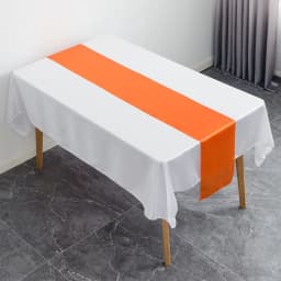 12x108 Inch Satin Wedding Table Runners for Wedding Banquet Table Decorations Bright Silk Smooth Spring Party Chair Sashes Bows