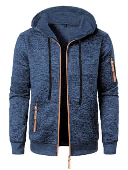 Men's Hoodies Autumn Winter Solid Zip Up Hoodie Men Sweatshirts Cardigans Long Sleeve Hooded Sweatshirt Men Hoody Outerwear