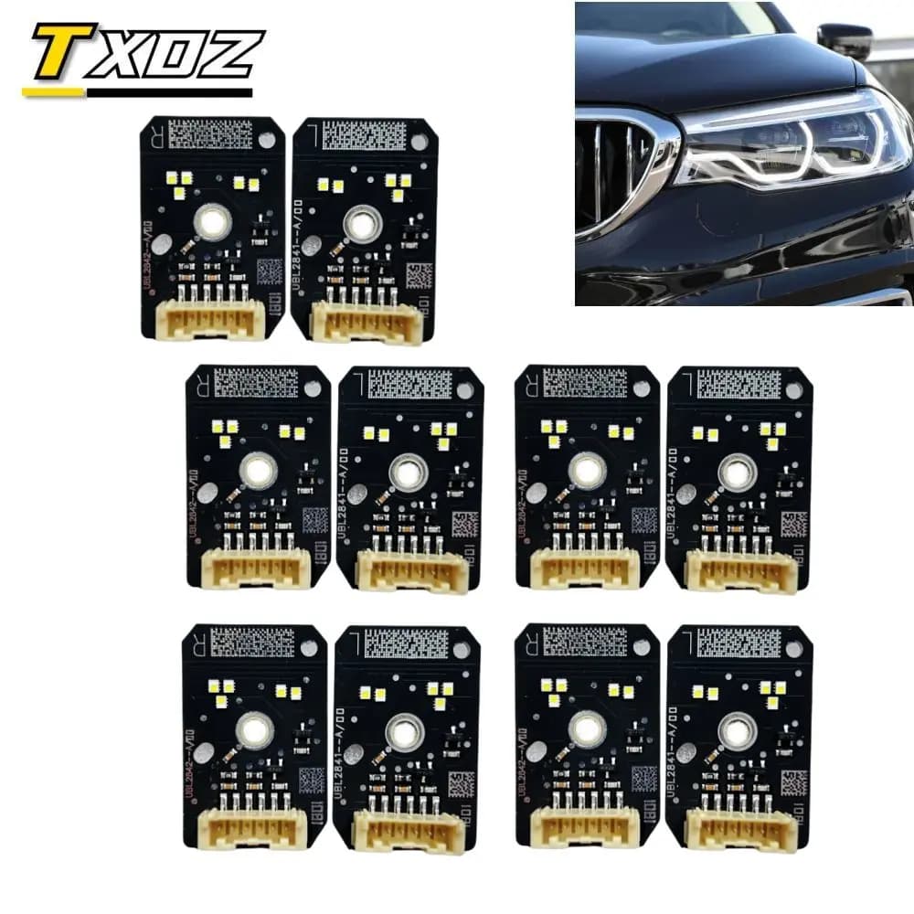 5X White LED Boards For 2017-2020 BMW 5 series G30 G31 G32 GT F90 M5 520i 530i 540i DRL Adaptive LED Headligt Daylight Module