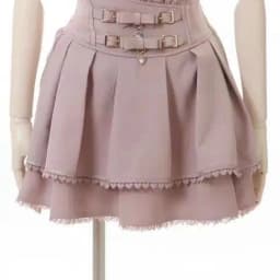 Gothic Sweet Lolita Skirt Lace Bow Embellishment Layered Ruffled Hem Japanese Harajuku Subculture Party Bottom Spring Summer