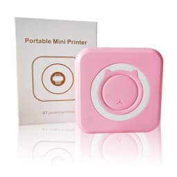 Portable Mini Thermal Printer Wirelessly BT 203dpi Photo Label Memo Wrong Question Printing With USB Cable Imprimante Portable