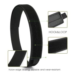 KOLBER 4.3cm Tactical Inner Belt for Men Premium Nylon 105cm to 135cm Hook & Loop Belt Military Army Straps No Buckle Waistband