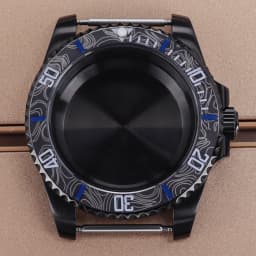 PVD Black NH35 40mm Men's Watch Case Sapphire For SUB Seiko NH35 NH36 NH38 NH34 Miyota 8215 ETA 2824 Movement Yacht-Master 20ATM