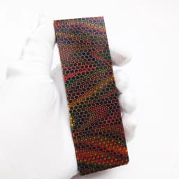 2pieces C-Tek Knife Handle DIY Material Plate Resin Material Snake Grain Honeycomb Pattern Slingshot Handle 120x40x8mm
