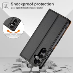 Business Leather Case For Samsung Galaxy A17 A37 A57 A16 A36 A56 A26 A07 A55 A35 A15 A54 A34 A14 A53 A33 A13 Flip Wallet Cover