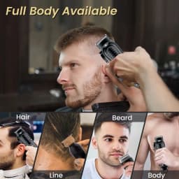 SOLIMPIA 3PC Hair Clipper Grooming Kit for Men Trimmer Shaver Wet and Dry Precision Haircut Tools for a Neat And Tidy Look