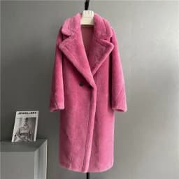 Solid Color Sheep Shearing Jacket Warm Wool Fur Coat Women Korean Fur Jackets Women Tops Casual Mid-length Fur Coats Zm944