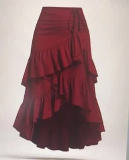 Irregular Ruffles Tiered Skirt Sweet Spicy Wind Layered Ruffle Edge Tied Skirt for Summer Holiday Sexy Elegant Women Beach Dress