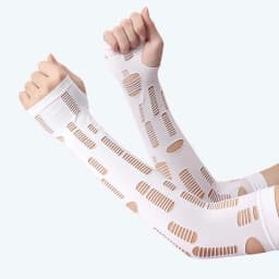 Summer thin section driving UV protection cycling half finger long sunscreen gloves sleeve sunshade outdoor sports arm set G190