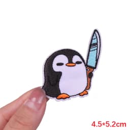 Hot New Animal Cat Embroidered Patches Iron On Patches For Clothing Thermoadhesive Patches Cartoon/Frog Dinosaur Duck Patch DIY