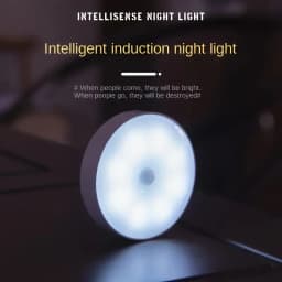 Night Light Motion Sensor Light USB LED Lamp With Switch Rechargeable Inductor Lights For Kitchen Stairs Hallway Closet Bedroom