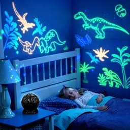 LED Night Lamp Jurassic Park Dinosaur Projector Light Automatic Color Change USB RGB Lights For Children's Room Birthday Party