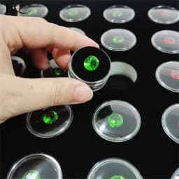 Acrylic Transparent Round Bare Diamond Box Jewelry Storage Display Tray Diamond Gem Storage Tray Counter Display Rack