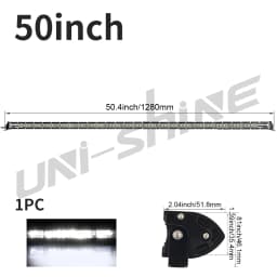 UNISHINE Slim 12D Led Light Bar 20-52inch Spot Flood Combo Beams LED Driving Light For SUV 4X4 Off Road LED Work Lamp 12V 24V