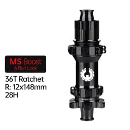 Bicycle MTB Hub Center/6Bolt Brake Boost 36T Ratchet 28H Integrated AL7075 HG/XD/MS