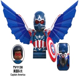 Blind Box Mini Building Blocks TV6204 Figures Big Goblin Spiderman Iron Man Venom Captain Hawk Deadpool Armor Christmas Gift Toy