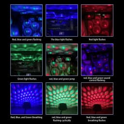 10 Modes Voice Control USB Colorful Projector Lamp Home Decor Night Light DC 5V Portable Atmosphere Light Photography Neon Light