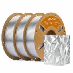 ERYONE 3KG PETG High-Speed Transparent Series 3D Filament, Multicolor Available, Max Print Speed 500mm/s, 1KG/Spool