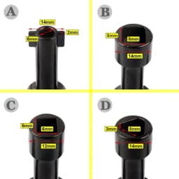 Electrical Cabinet Key,4 Way Utilities Key, Panel/Square/Triangle Key,Cross Key for Faucet,Valve,Electrical Cabinet Opening
