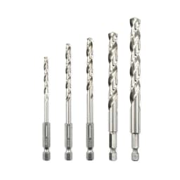 5Pcs HSS High Speed Steel Twist Drill Bit 1/4 Hex Shank Replacement Hexagonal Handle Steel Power Tool 3/4/5/6/8/10mm