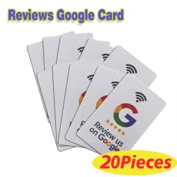 White Review Us On Google Tap Card NFC Ready To Be Activated Instantly Boost Business Reviews Google Review Tap NFC Card Tag