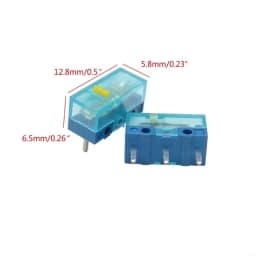 157F HUANO Blue Transparent Shell Mouse Micro Pink Red Yellow Blue Green Dot