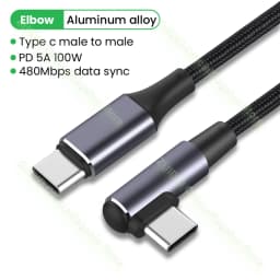 PD 100W 5A USB C To Type C Cable QC3.0 Quick Charge 4.0 Fast Charging Data Cable For Samsung Xiaomi Macbook Pro USB C Cable 1/2M