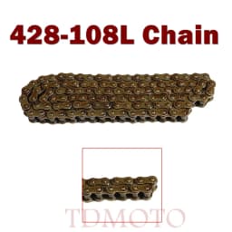 428 -106/108L/140 Chain For 70 90 110cc 125cc 140cc 150cc 250cc Taotao SSR Coolster Pit Bike Quad ATV
