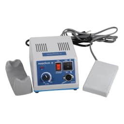Dental Lab Marathon-III Electric Micromotor +Low Speed Contra Angle Straight Nosecone Handpiece+10PCS Tungsten Steel Carbide Bur