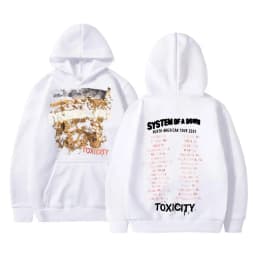 Rock Band System of A Down Toxicity Tour Hoodie Men Women Gothic Punk Vintage Hooded Sweatshirt Men's Fleece Oversized Hoodies