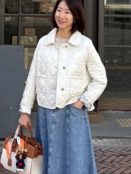 Retro Pattern Quilted Cotton Jacket Women's Fashionable Diamond Grid Small Fragrance Style Coat Korean Version Wearable on Bo...
