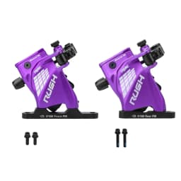 TANKE Wire Pulling Hydraulic Disc Brake Calipers Flat Mount Road Bike Bicycle Brake Set RUSH Front Rear 2 Piston Resin Pads Kits