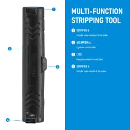 RG59/RG6 Multifunctional Portable Pen Coaxial Cable Stripper Wire Stripper Handle Tools Stripping Cutter Pliers Hardware Tool
