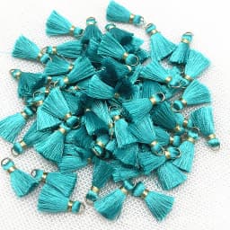 100/50Pcs 20mm Mini Metal Hanging Ring Tassel Trim Pendant DIY Craft Jewelry Handmade Earrings Decor Materials Fringe Trim