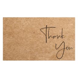 9.0x5.4cm Pink Black Foil Stamp Greeting Label Custom Thank You Cards For Small Bussiness Gift Box Decoration Packaging Supplies