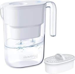 Waterdrop PT-05 Water Filter Pitcher, 7-Cup Capacity, NSF Certified, Pink | 5X Longer Filter Life, Up to 200 Gallons, for Fridge, Countertop, and Gift Giving, Reduces PFOA/PFOS, Chlorine