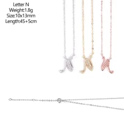 925 Sterling Silver D VVS1 Diamond Full Moissanite Pendant Necklace for Women Letter Sparkling Moissanite Jewelry