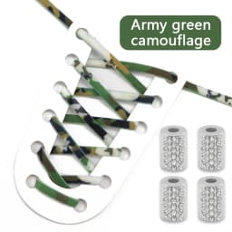 Elastic Round Printed Shoe Laces Diamond Metal Buckle No Tie Shoelaces Without Ties Shoelace for Sneakers Woman Man Shoestrings