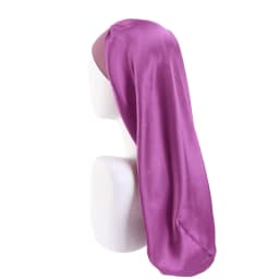 Elastic Wide Edge Long Satin Bonnet Sleep Hats Wrap Night Cap Care Women Men Unisex Extra Large For Natural Curly Loose Hair